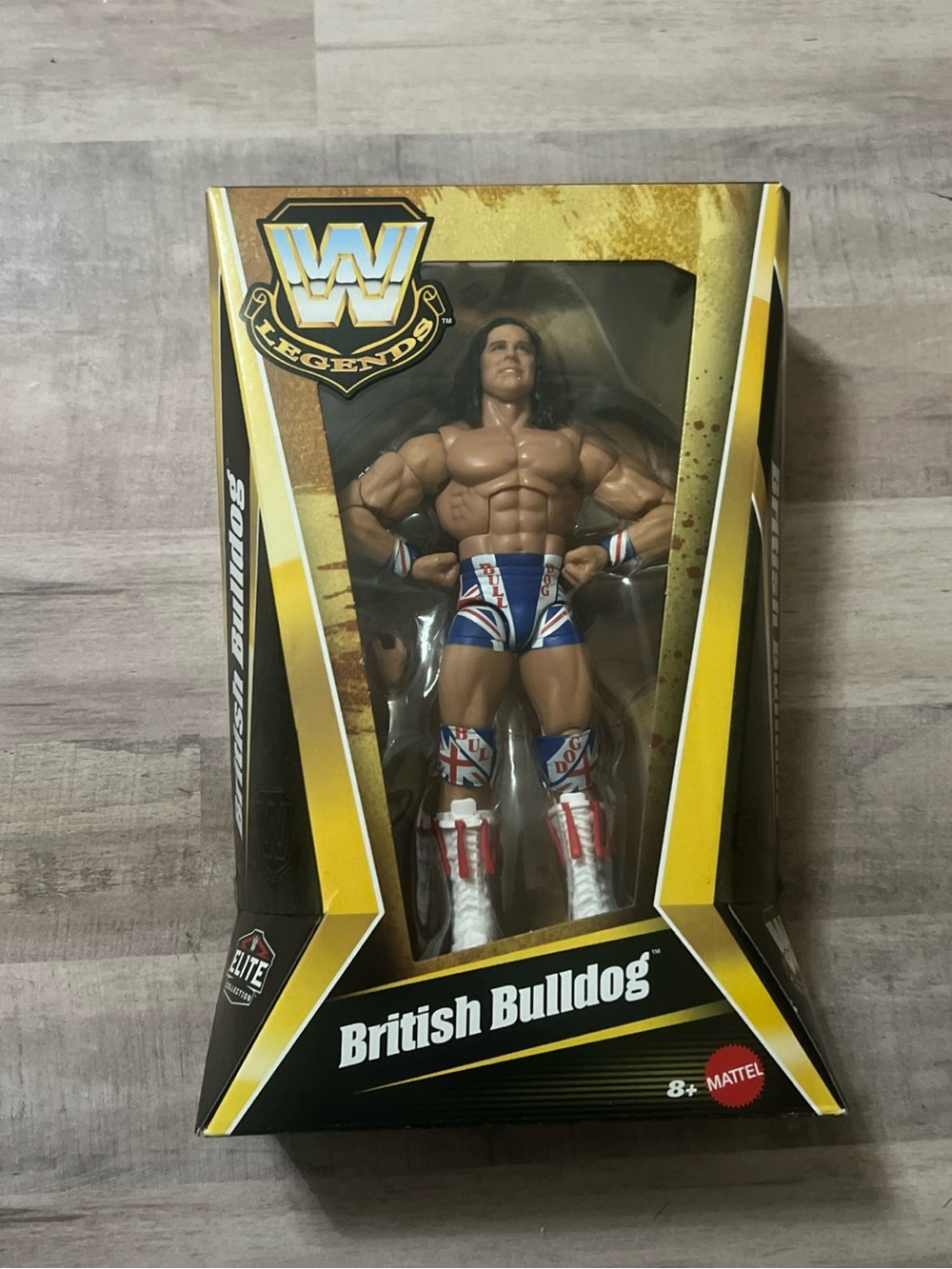 WWE British Bulldog Davey Elite Legends Series 29 Wrestling Figure 1995 WWF NIB